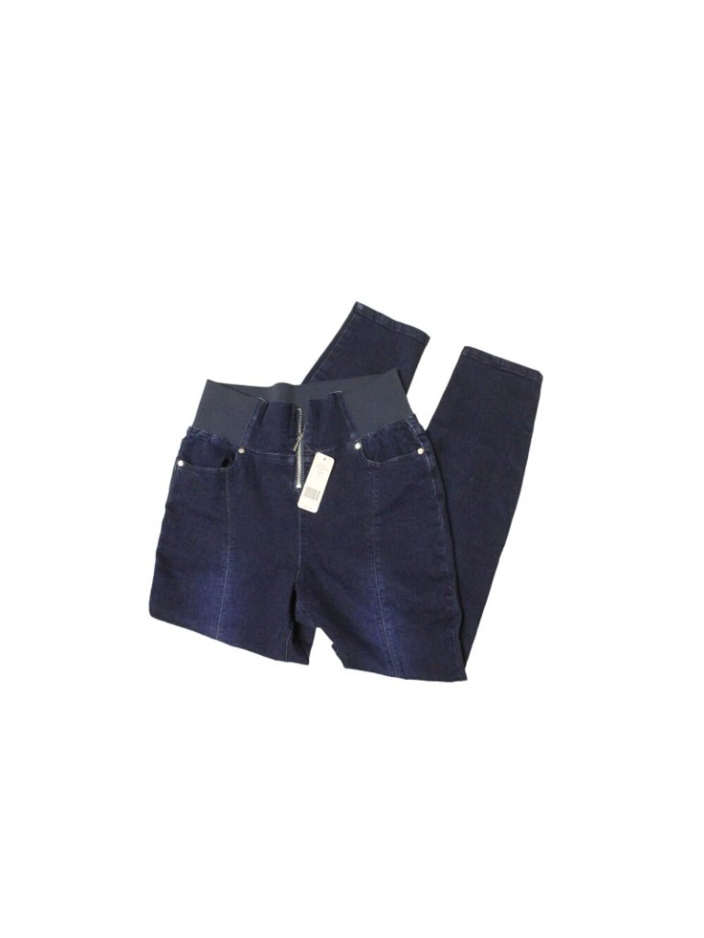 NWT bebe Women Zip Elastic Skinny Jean High-Waist Denim Size 31 Medium MSRP $119 - Picture 2 of 14